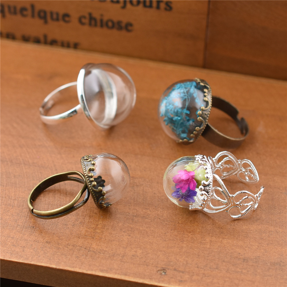 Glass Container Set - 5Set Kubah Kaca Berongga 15mm 20mm