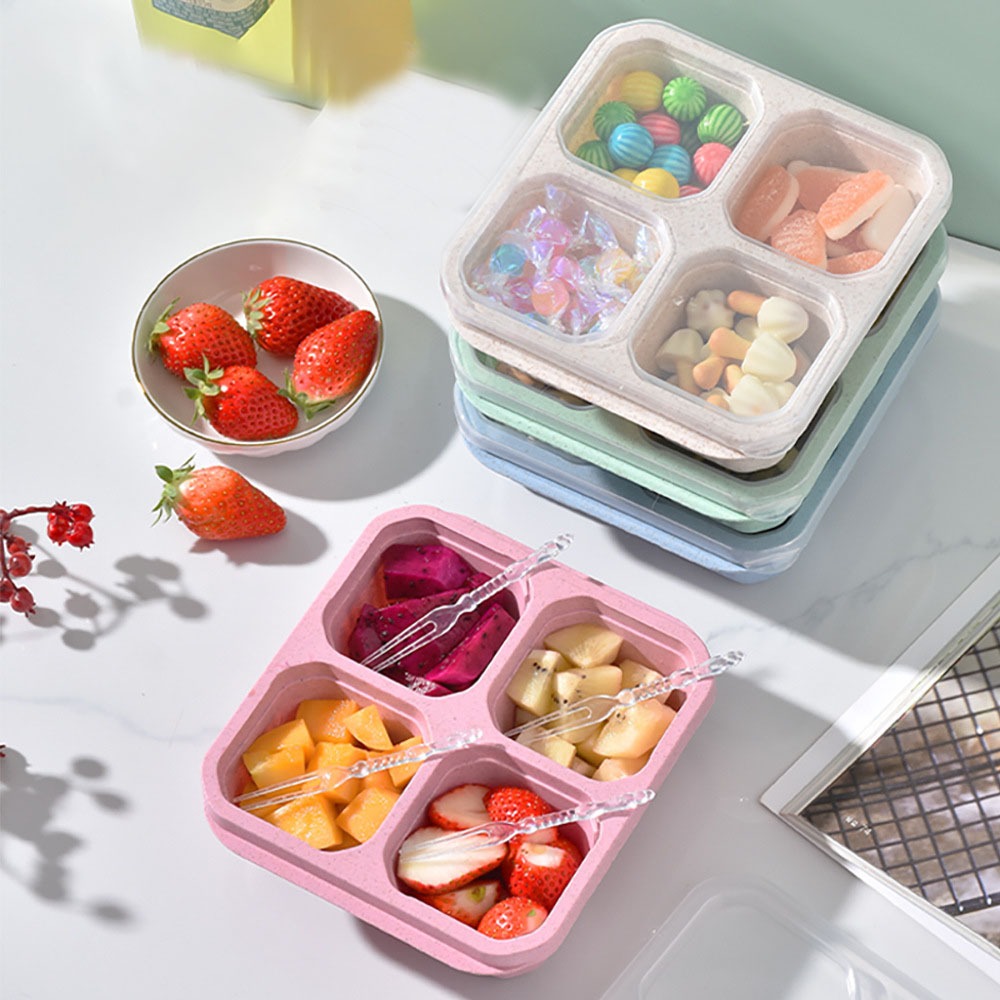 Meal Prep Day - 1 Buah Wadah Makanan 4 Kompartemen