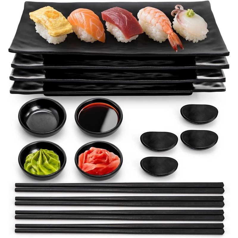 Meal Prep Easy - ABRU-1Set/16Pcs Set Piring Sushi, Peralatan Sajian