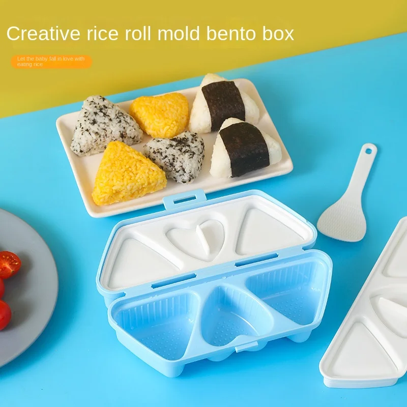 Meal Prep Rice - Alat Beras Sushi Cinta Segitiga Portabel