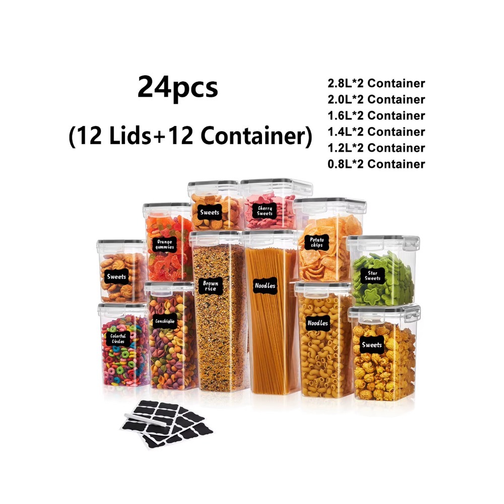 Meal Prep Rice - 24 Buah Wadah Penyimpanan Makanan Kedap