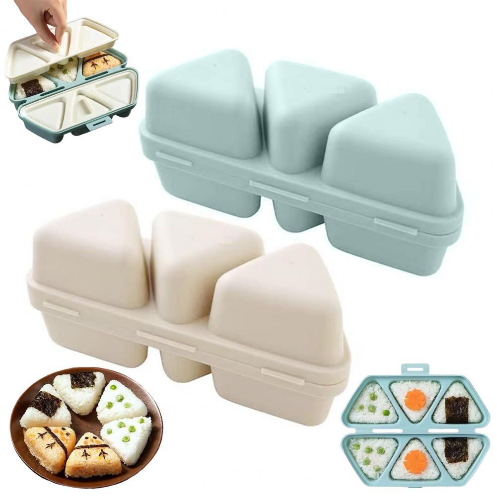 Meal Prep Rice - Cetakan Onigiri Segitiga 6 Lubang Kotak