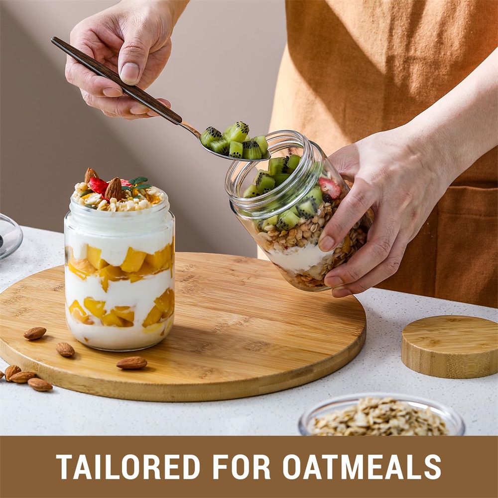 4 Wadah Overnight Oats 16oz de - Meal Prep Overnight Oats ulasan dan harga