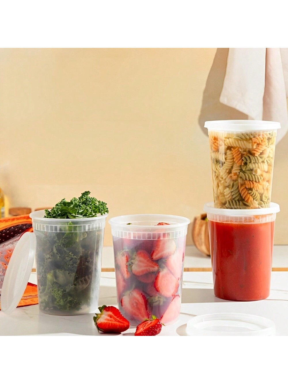 24 Pak 32oz wadah Deli dengan  - Meal Prep Day ulasan dan harga