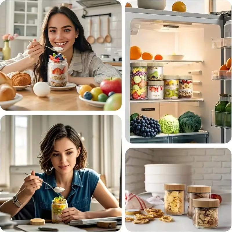 4 Wadah Overnight Oats dengan  - Meal Prep Overnight Oats ulasan dan harga