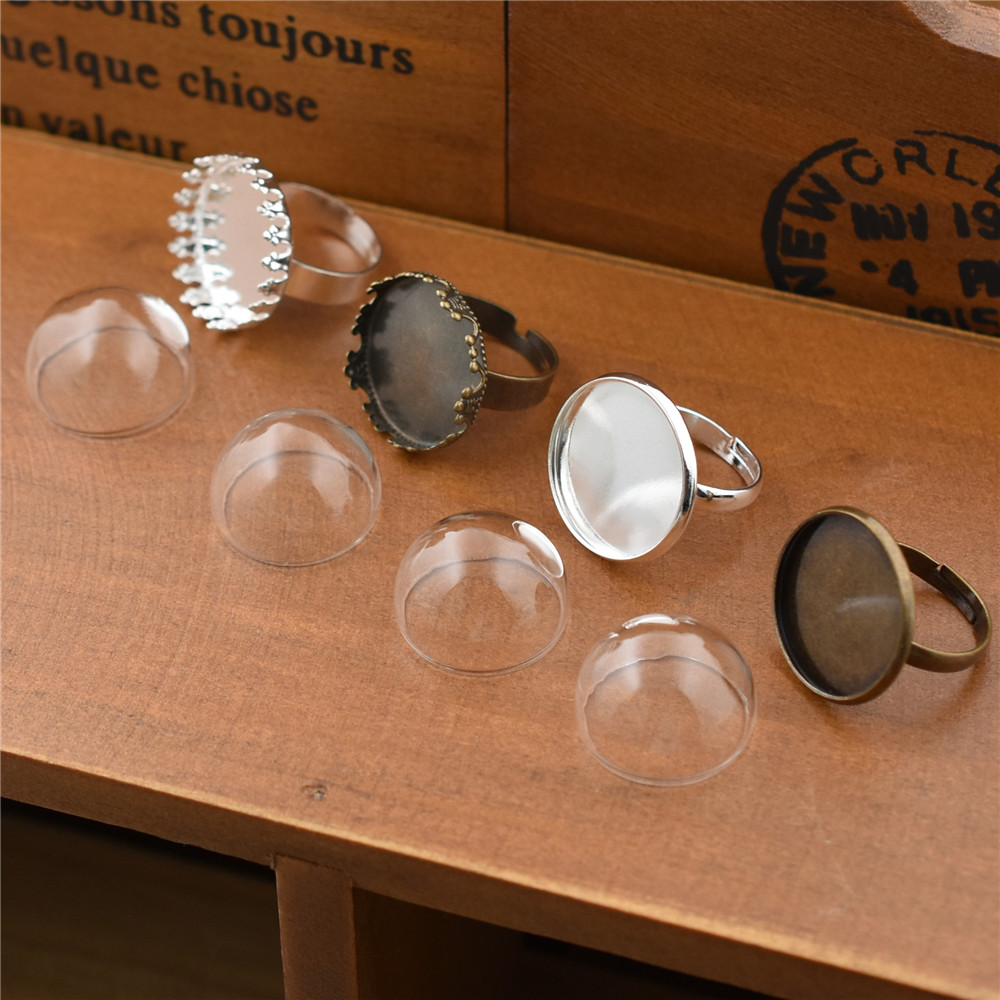 5Set Kubah Kaca Berongga 15mm  - Glass Container Set ulasan dan harga