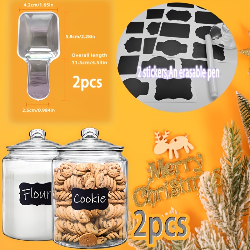 2 buah toples kaca dengan tutu - Glass Container Set ulasan dan harga