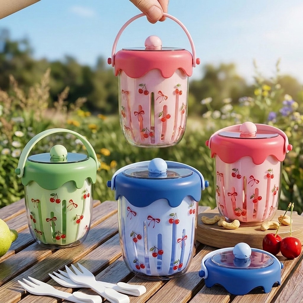 Wadah Oatmeal Plastik dengan T - Meal Prep Overnight Oats ulasan dan harga
