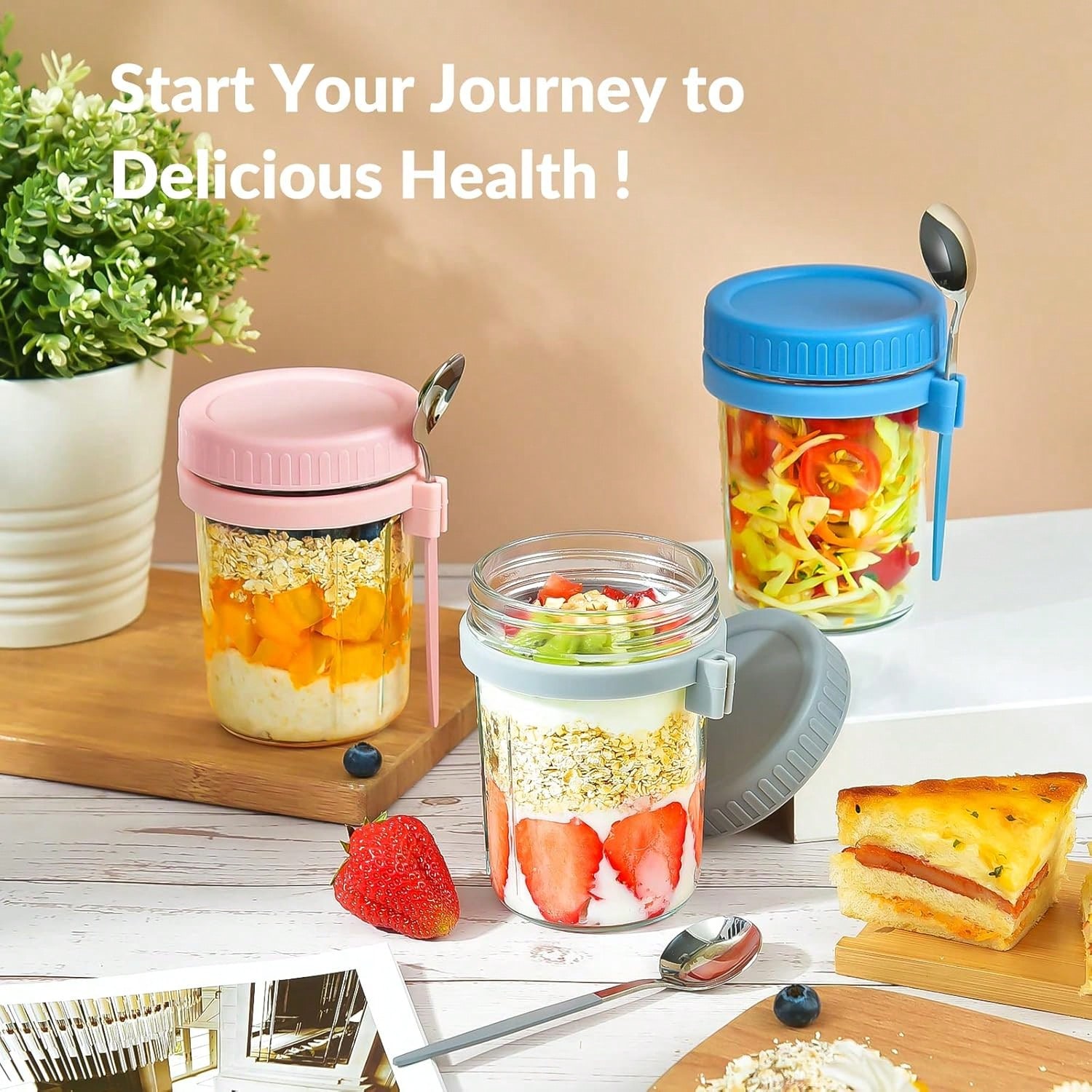 4 Wadah Overnight Oats Dengan  - Meal Prep Overnight Oats ulasan dan harga