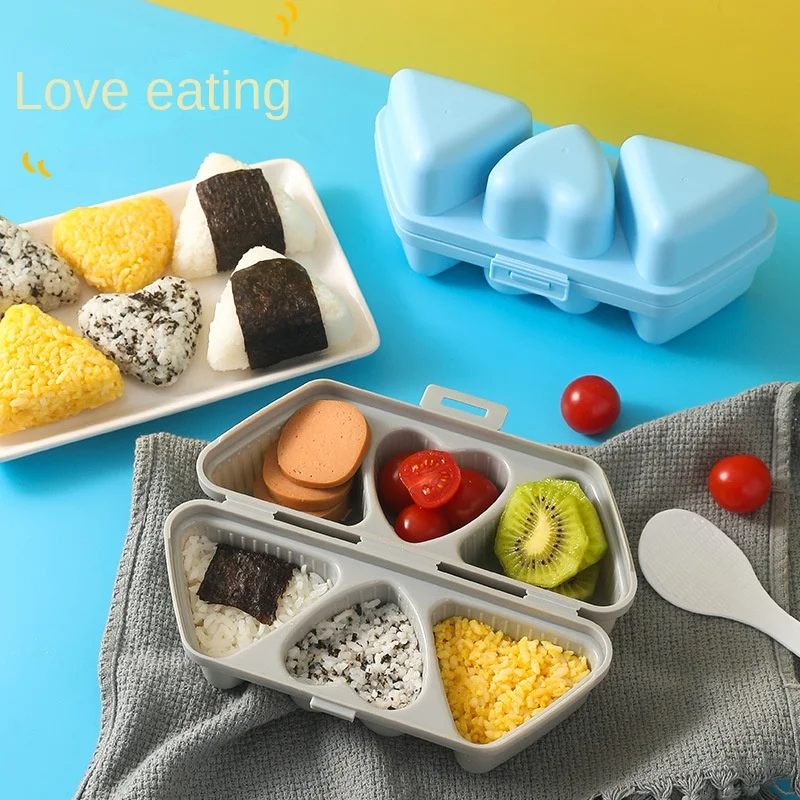 Alat Beras Sushi Cinta Segitig - Meal Prep Rice ulasan dan harga