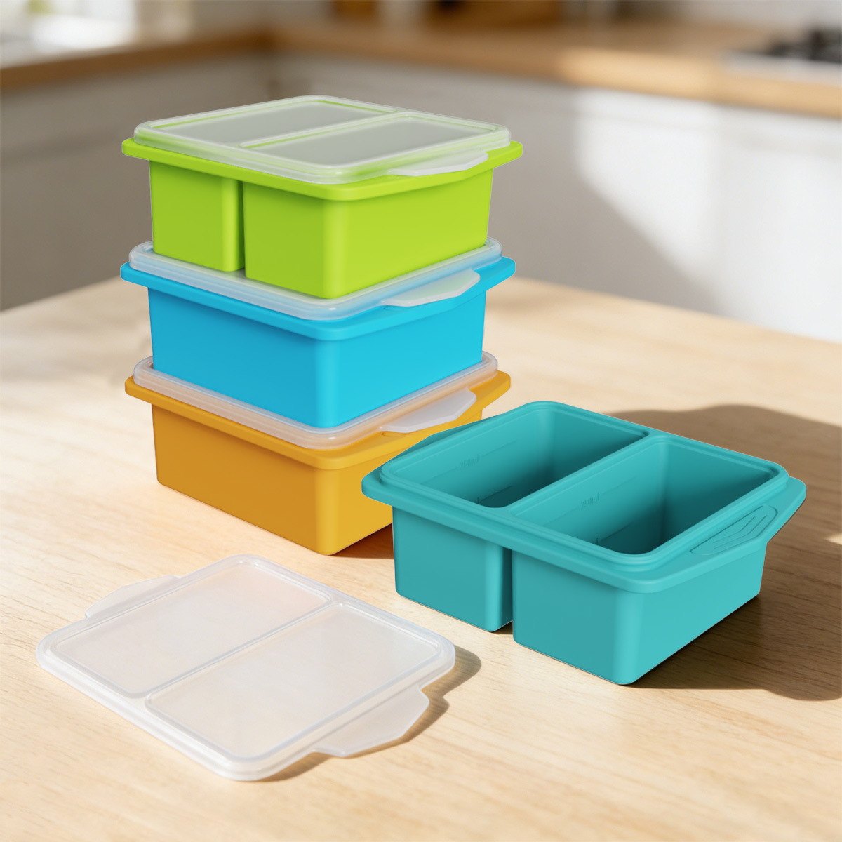 Cetakan Beku Silikon dengan Tu - Meal Prep Freezer ulasan dan harga