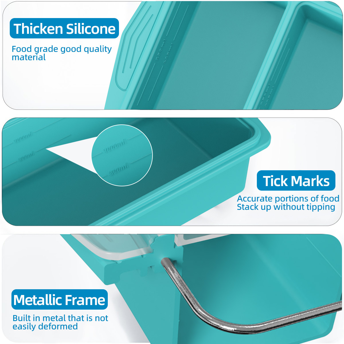 Cetakan Beku Silikon dengan Tu - Meal Prep Freezer ulasan dan harga