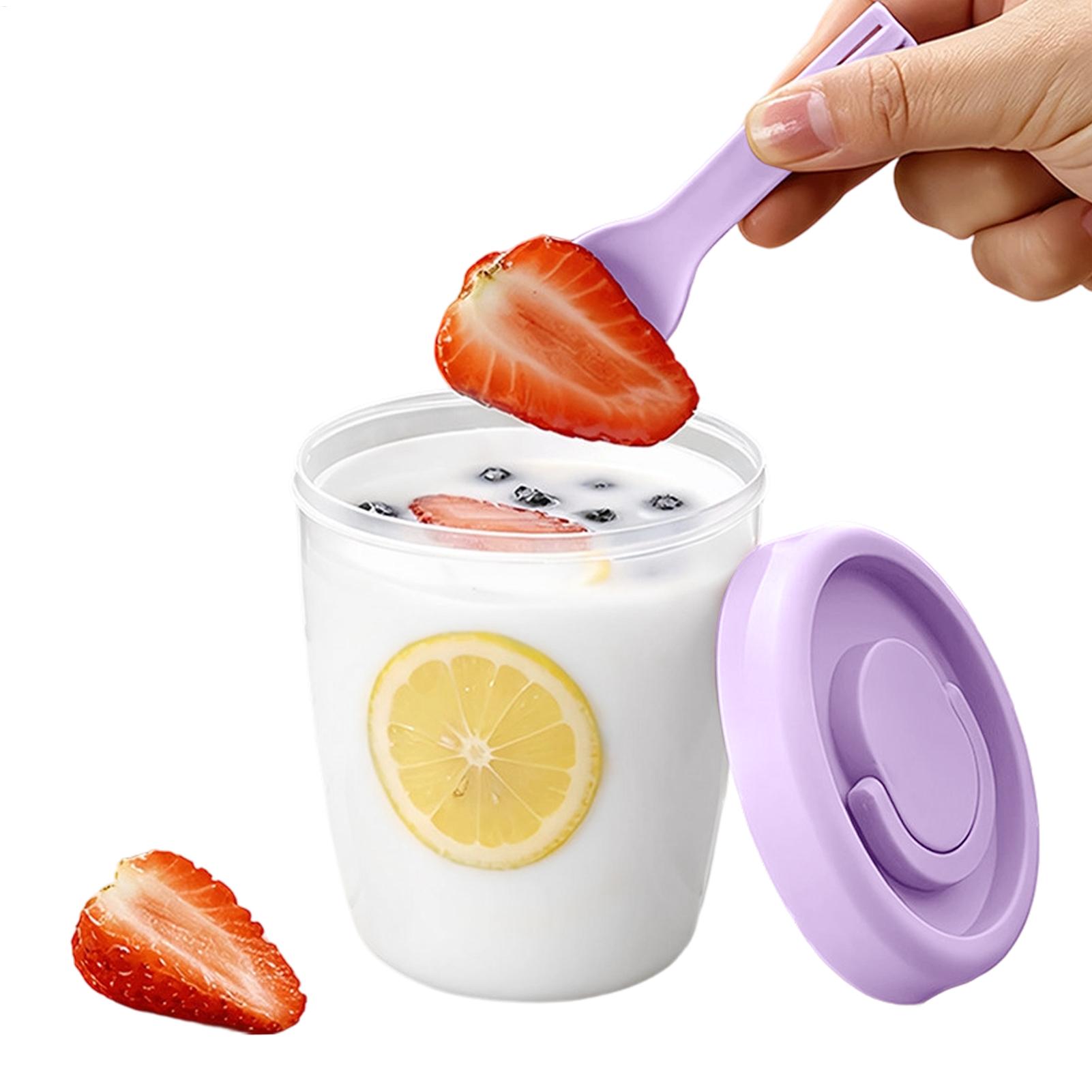 Wadah Yogurt dengan Tutup Keda - Meal Prep Overnight Oats ulasan dan harga