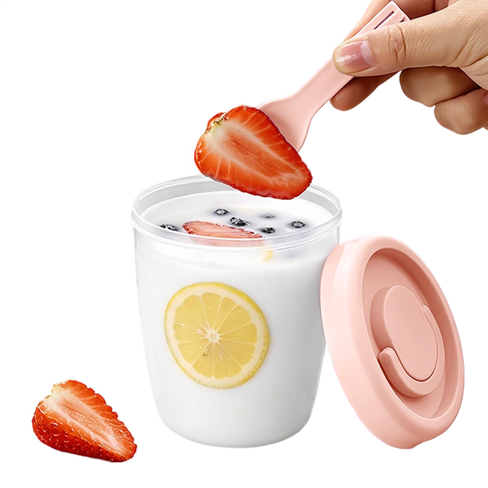 Wadah Yogurt dengan Tutup Keda - Meal Prep Overnight Oats ulasan dan harga
