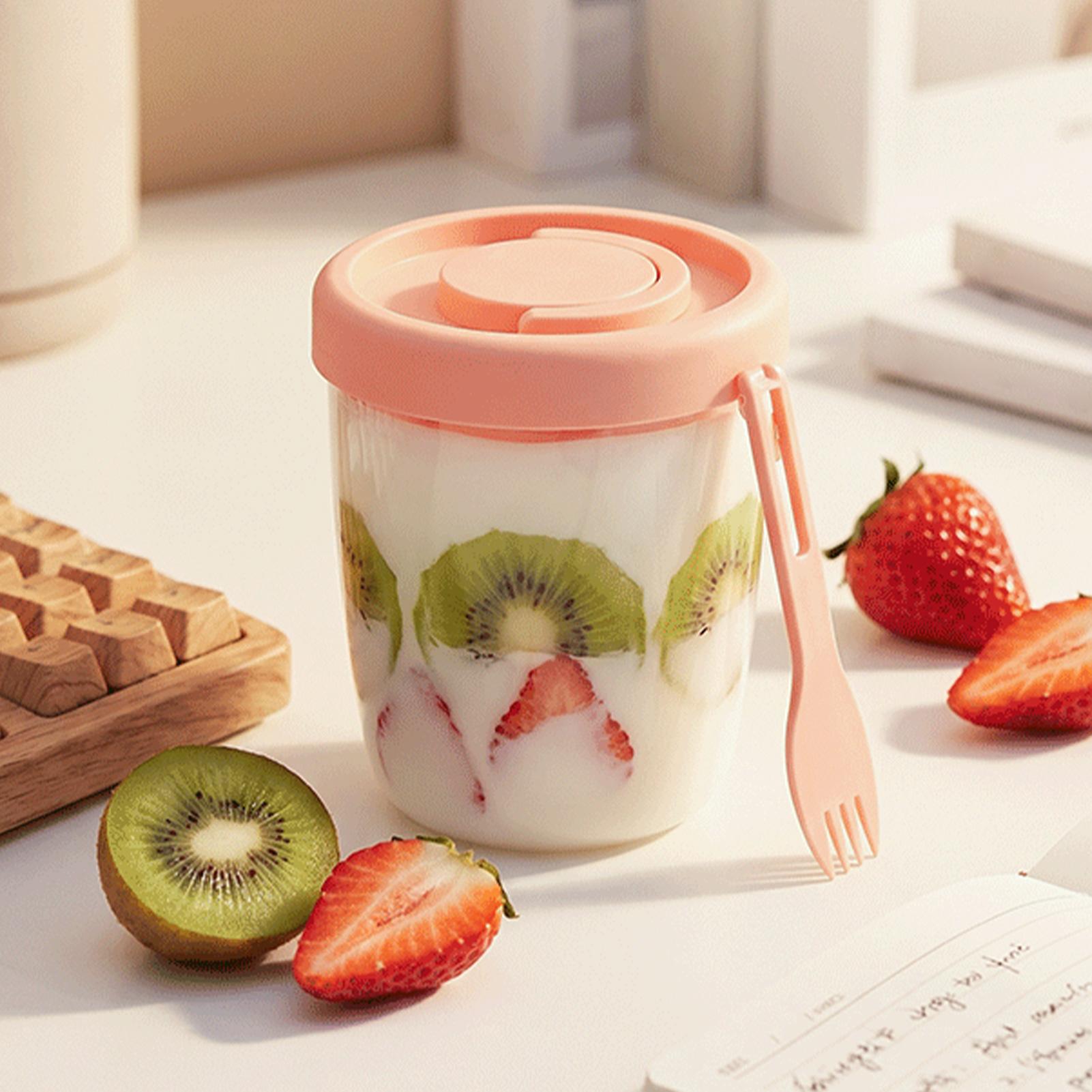Wadah Yogurt dengan Tutup Keda - Meal Prep Overnight Oats ulasan dan harga