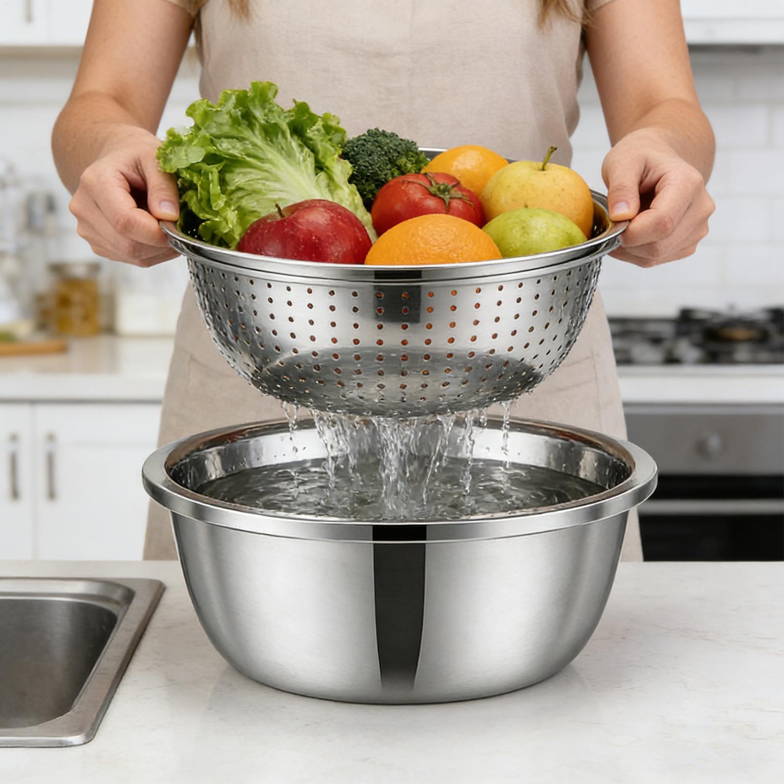 Bak Cuci dan Saringan Stainles - Meal Prep Rice ulasan dan harga