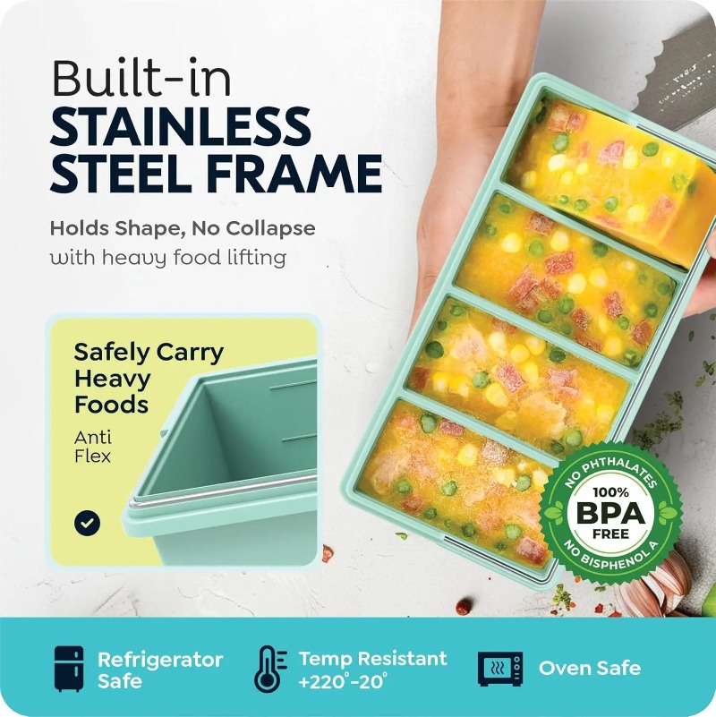 Cetakan Sup Silikon 1000ml den - Meal Prep Freezer ulasan dan harga