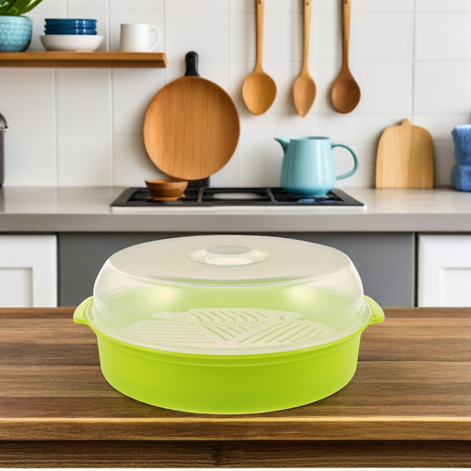 Mangkuk Pengukus Microwave den - Meal Prep Rice ulasan dan harga