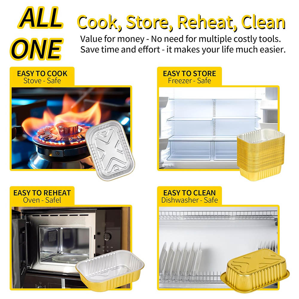 Panci Aluminium Kecil dengan T - Meal Prep Freezer ulasan dan harga