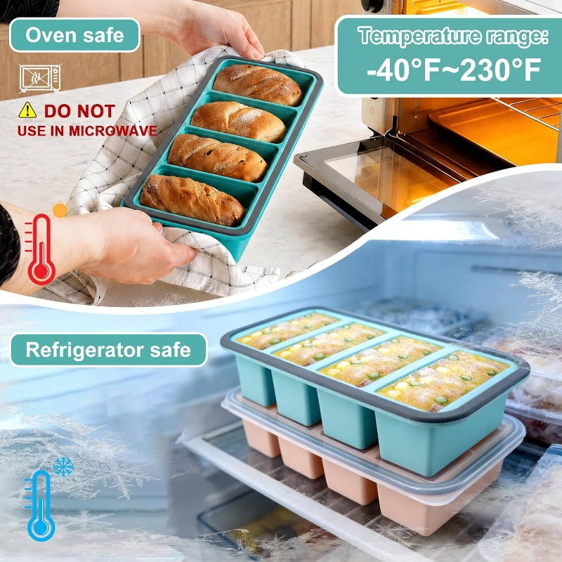 Cetakan Es Silikon dengan Tutu - Meal Prep Freezer ulasan dan harga