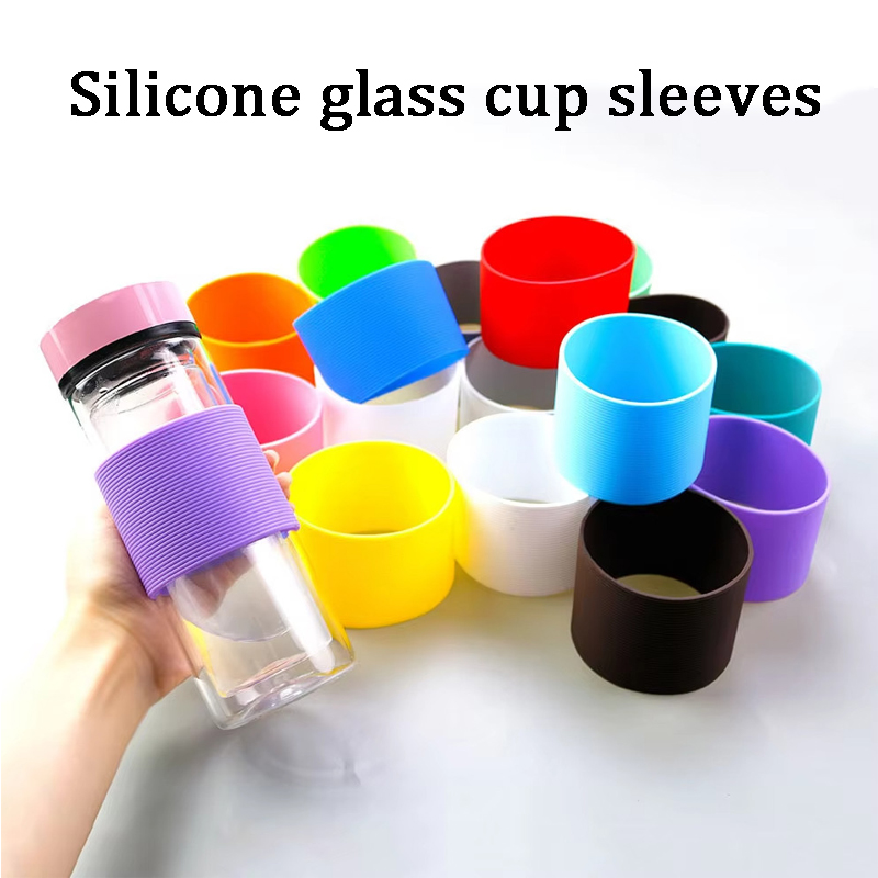 Set Sarung Cangkir Silikon 7Cm - Glass Container Set ulasan dan harga