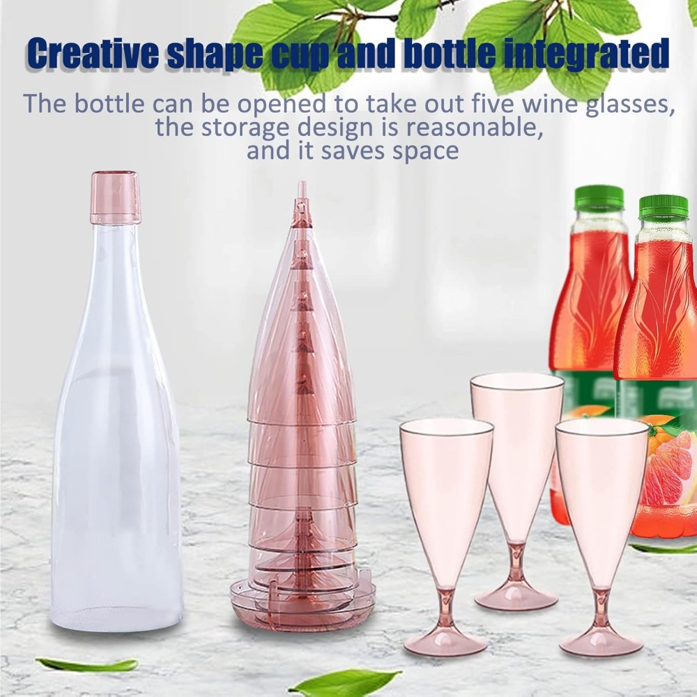 Set Gelas Anggur Plastik Lipat - Glass Container Set ulasan dan harga