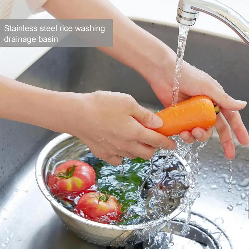 Saringan Cuci Beras Stainless  - Meal Prep Rice ulasan dan harga