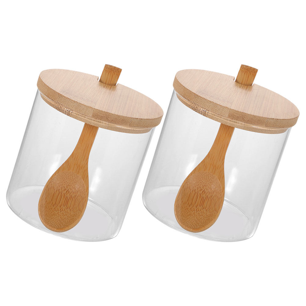 2 Set Wadah Bumbu Kaca Bening  - Glass Container Set ulasan dan harga