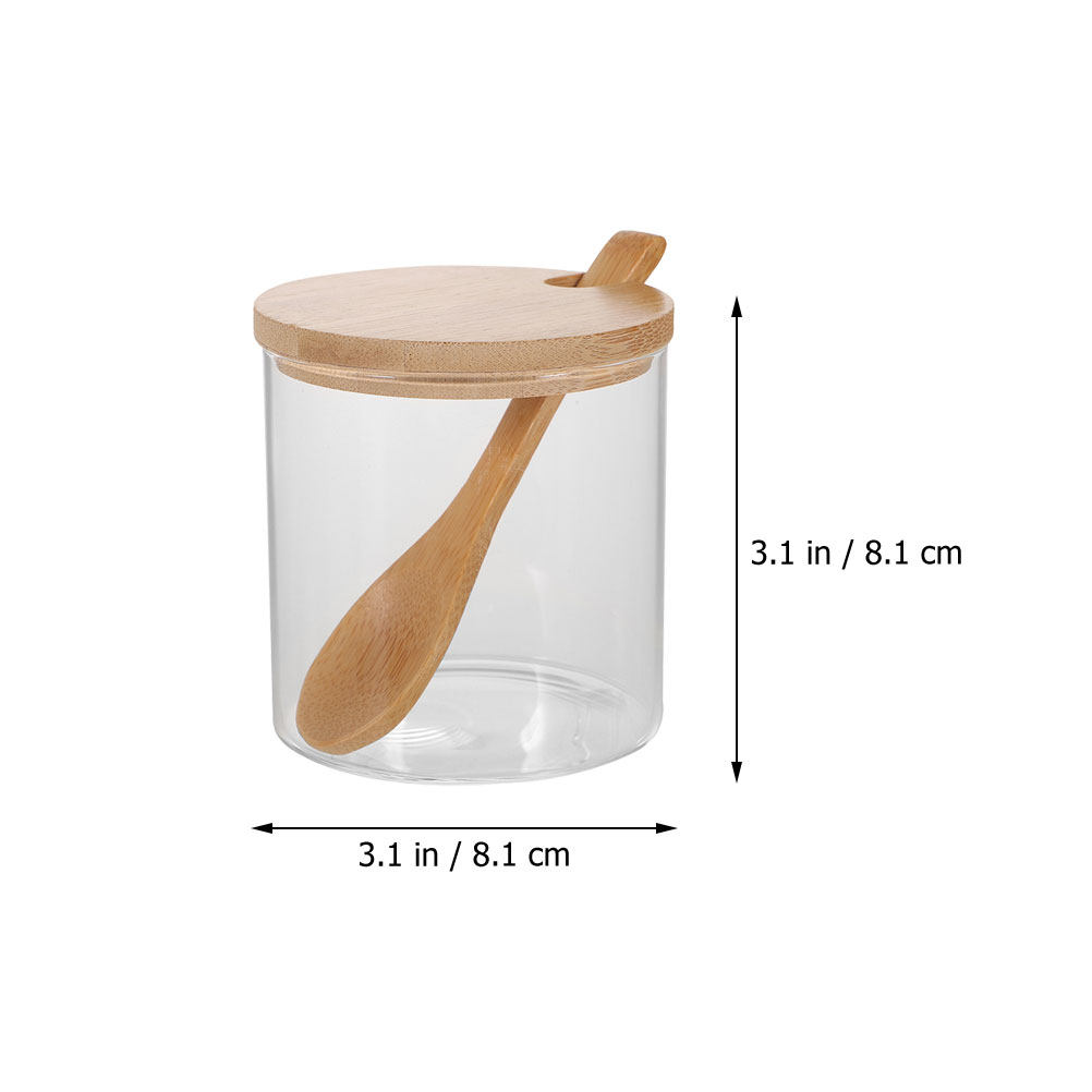 2 Set Wadah Bumbu Kaca Bening  - Glass Container Set ulasan dan harga