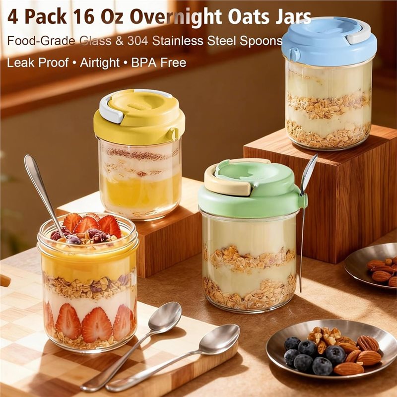 KYCOR-Stoples Oatmeal Overnigh - Meal Prep Overnight Oats ulasan dan harga