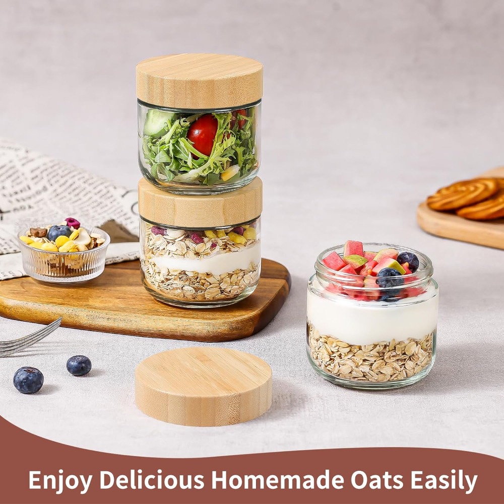 10 Oz Wadah Overnight Oats den - Meal Prep Overnight Oats ulasan dan harga